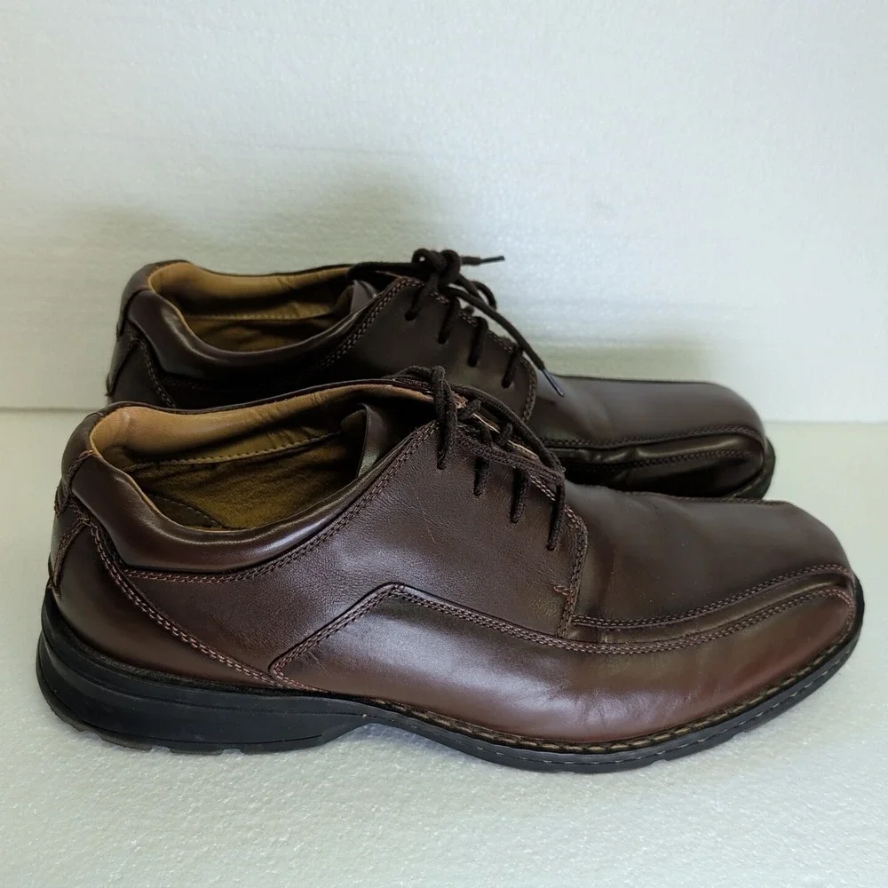 Dockers Trustee 90-29023 Men's Dark Brown Leather Dress Shoes Size 13 M